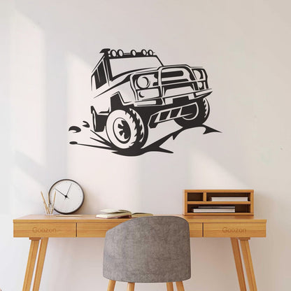 Vinyl Wall Decals Offroader Truck Big Machine Off-Road Vehicles Suv Garage It Won'T Fall Off