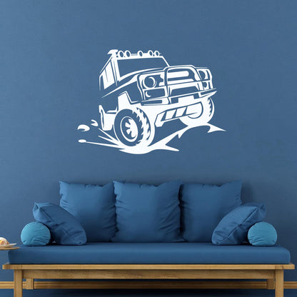 Vinyl Wall Decals Offroader Truck Big Machine Off-Road Vehicles Suv Garage It Won'T Fall Off