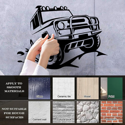 Vinyl Wall Decals Offroader Truck Big Machine Off-Road Vehicles Suv Garage It Won'T Fall Off