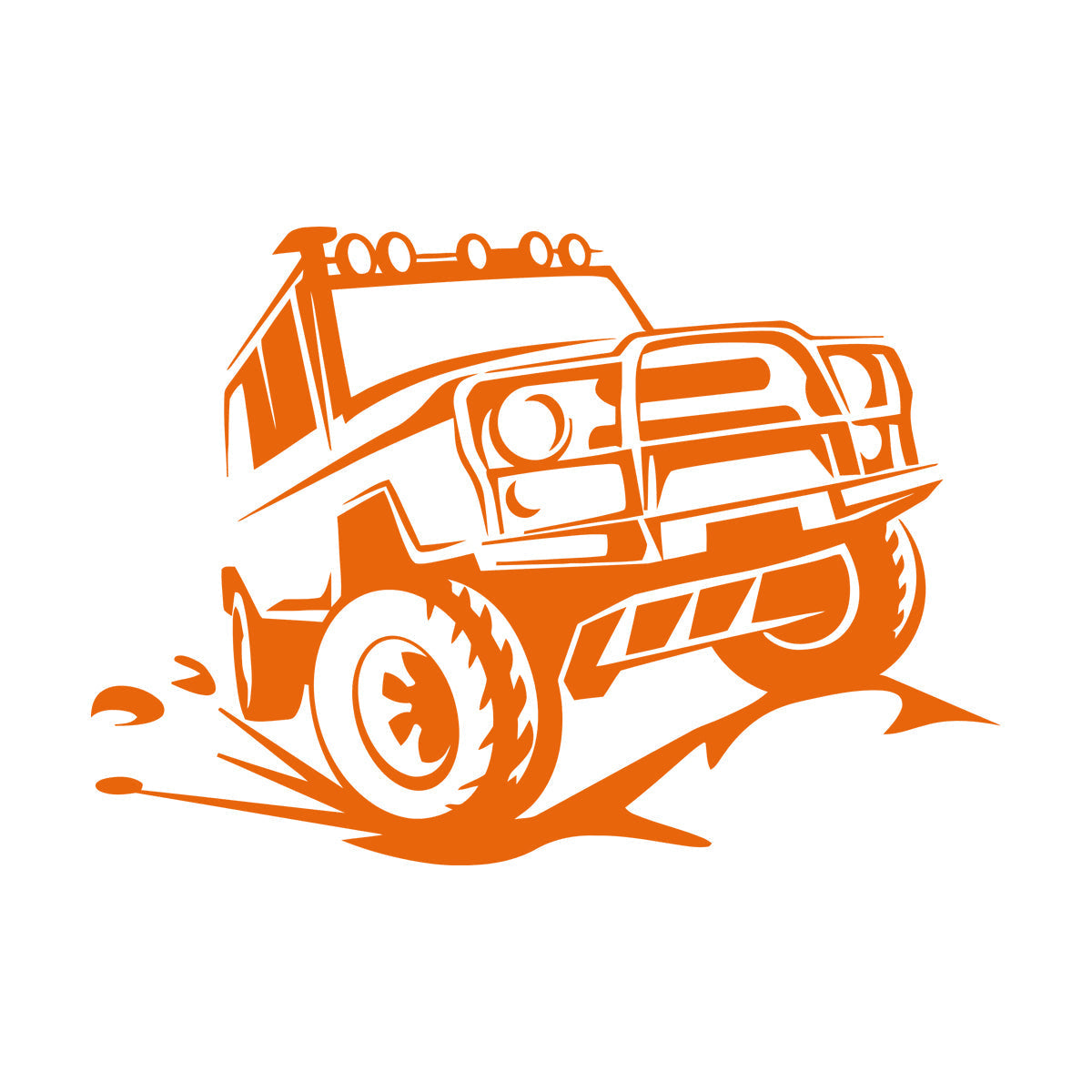 Vinyl Wall Decals Offroader Truck Big Machine Off-Road Vehicles Suv Garage It Won'T Fall Off