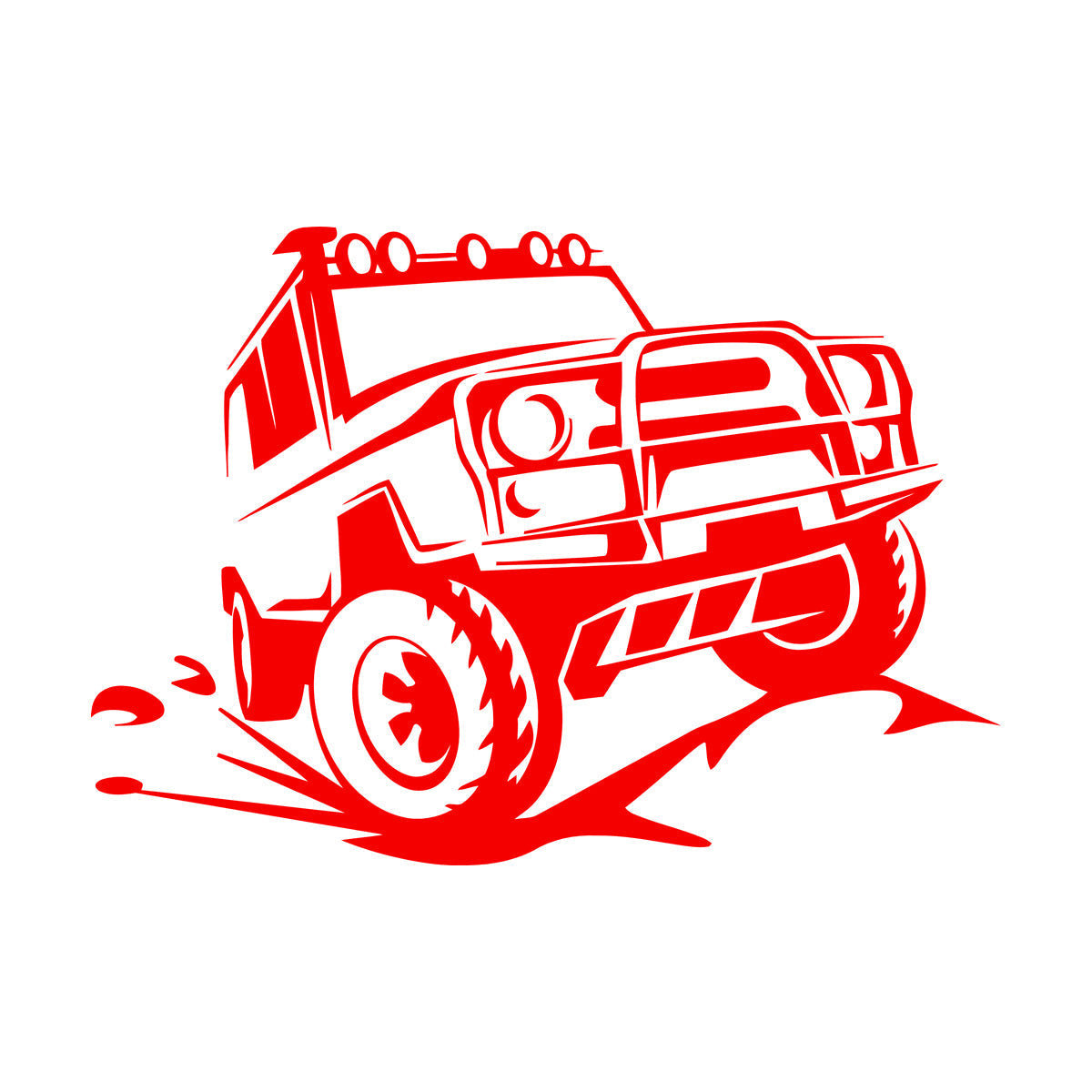 Vinyl Wall Decals Offroader Truck Big Machine Off-Road Vehicles Suv Garage It Won'T Fall Off