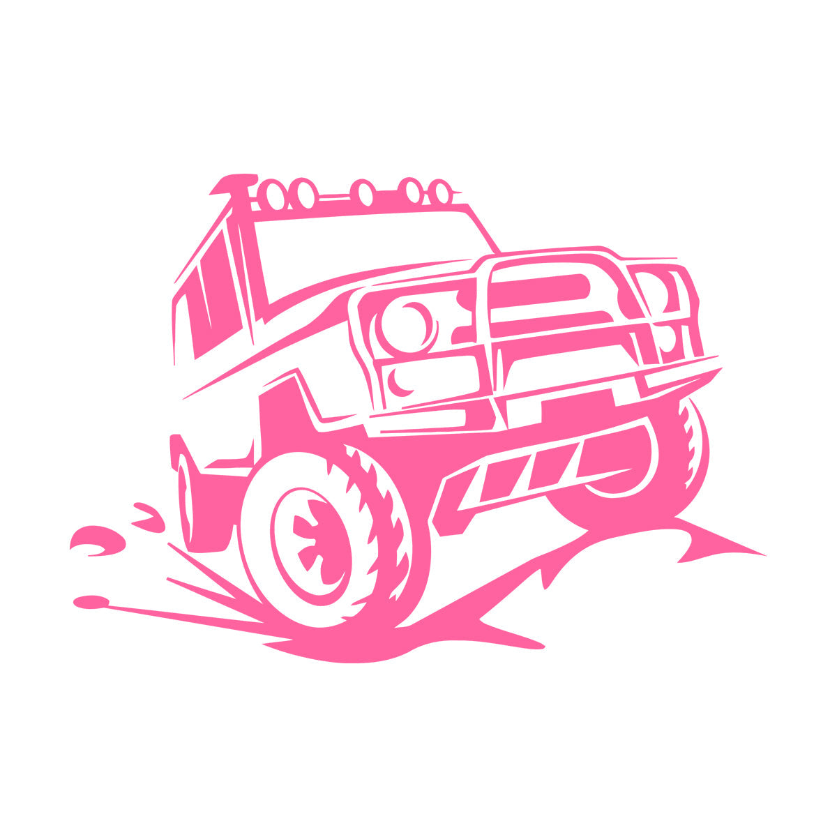 Vinyl Wall Decals Offroader Truck Big Machine Off-Road Vehicles Suv Garage It Won'T Fall Off