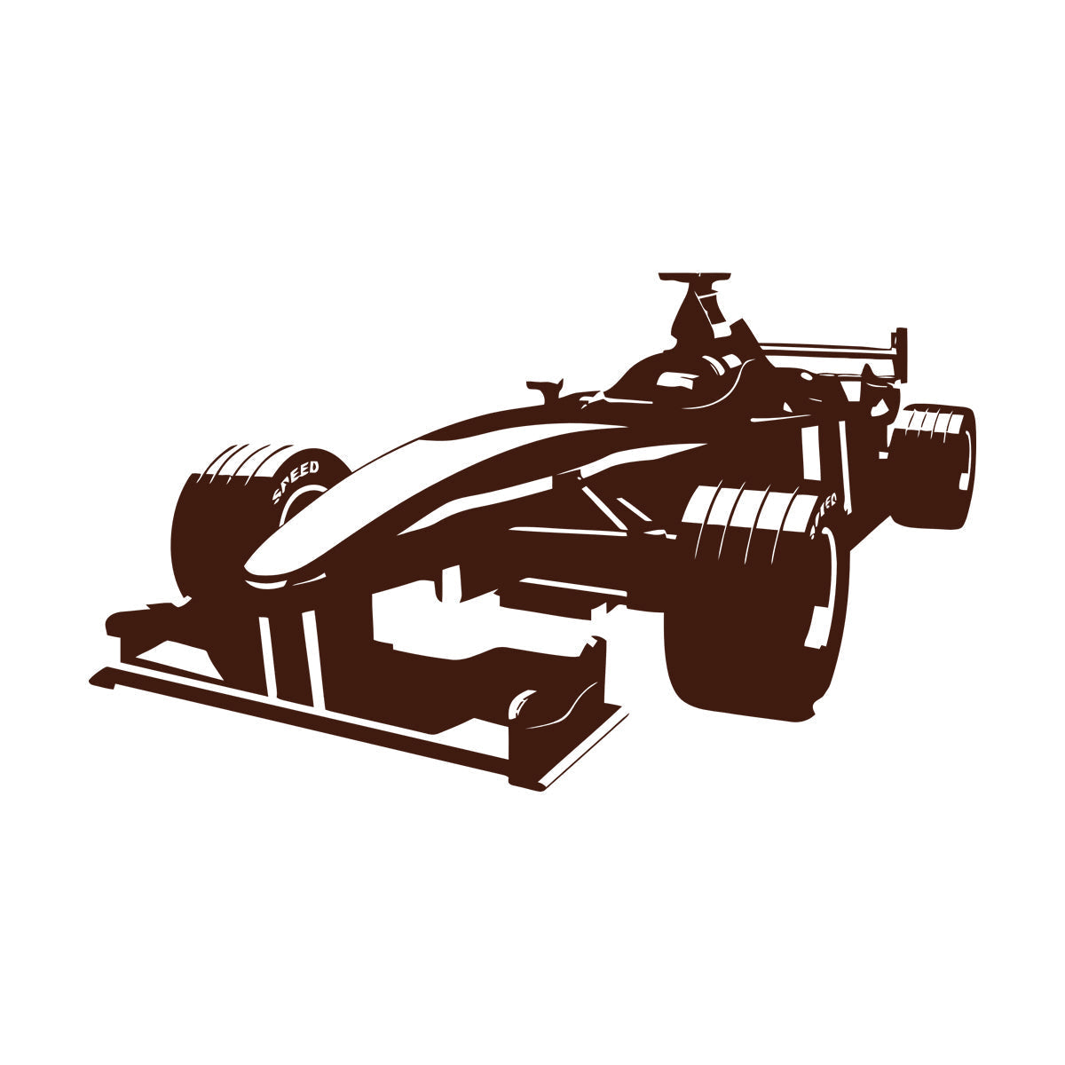 Open Wheel Car Garage Racing Boys Mural And Wall Vinyl Decal Can Modify And Add Information