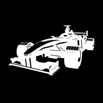 Open Wheel Car Garage Racing Boys Mural And Wall Vinyl Decal Can Modify And Add Information