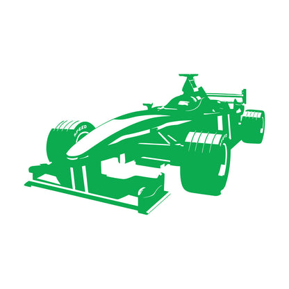 Open Wheel Car Garage Racing Boys Mural And Wall Vinyl Decal Can Modify And Add Information
