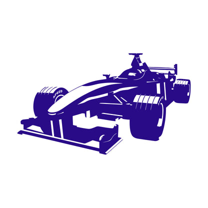 Open Wheel Car Garage Racing Boys Mural And Wall Vinyl Decal Can Modify And Add Information