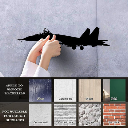 Wall Stickers Paster Paper Plane Garage Airplane Plane Pilot Aviator Art Decoration