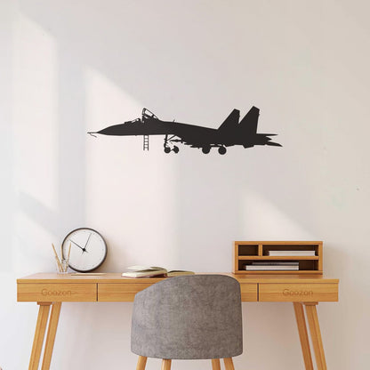 Wall Stickers Paster Paper Plane Garage Airplane Plane Pilot Aviator Art Decoration
