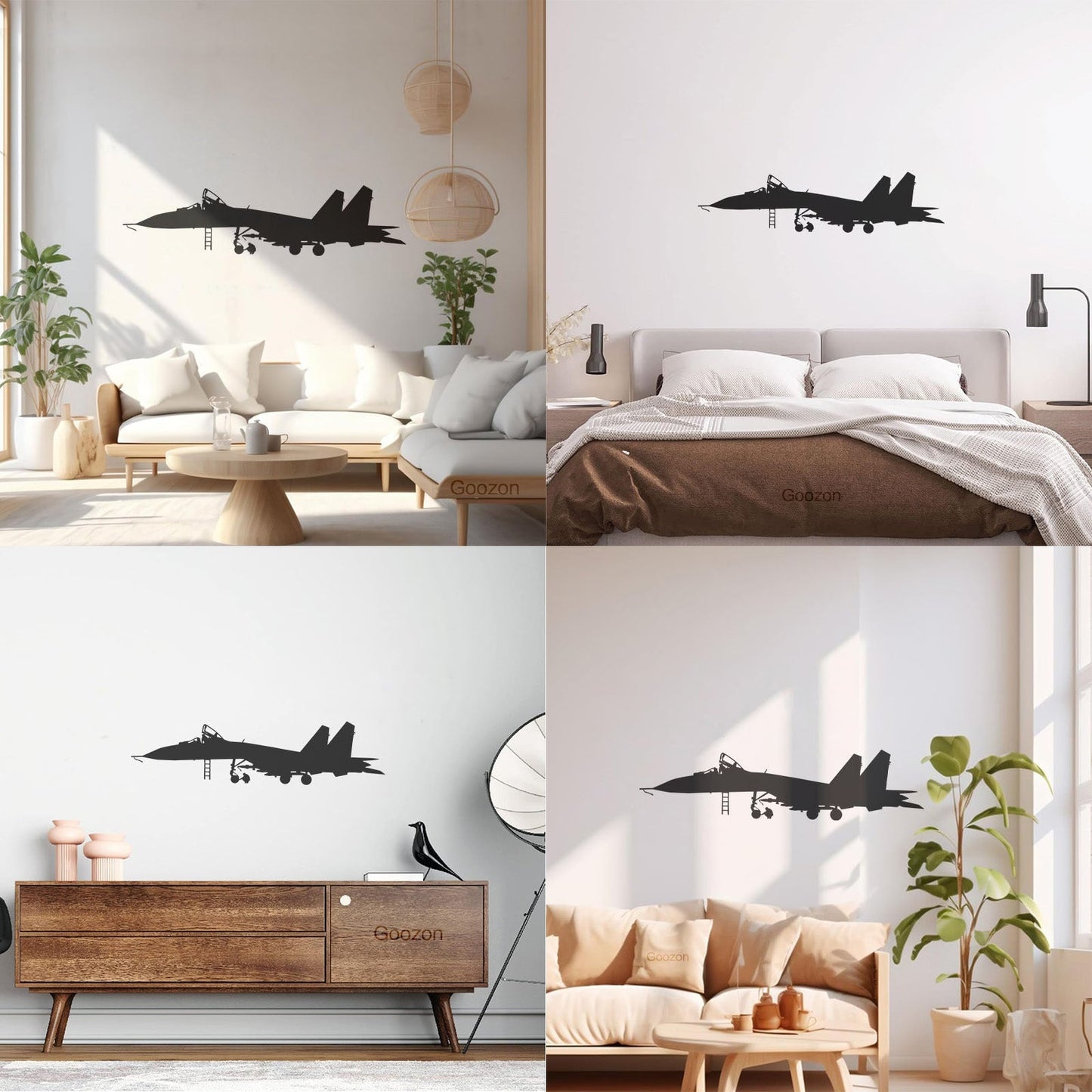 Wall Stickers Paster Paper Plane Garage Airplane Plane Pilot Aviator Art Decoration