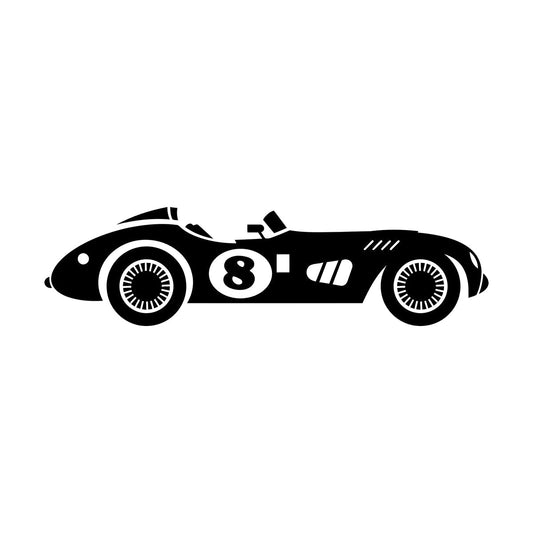 Wall Stickers Racing Retro Car Fast Muscle Auto Real Racers Window Decals