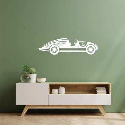 Fine Carving Decals Retro Car Racing Auto Sport Boys Room Glass Stickers