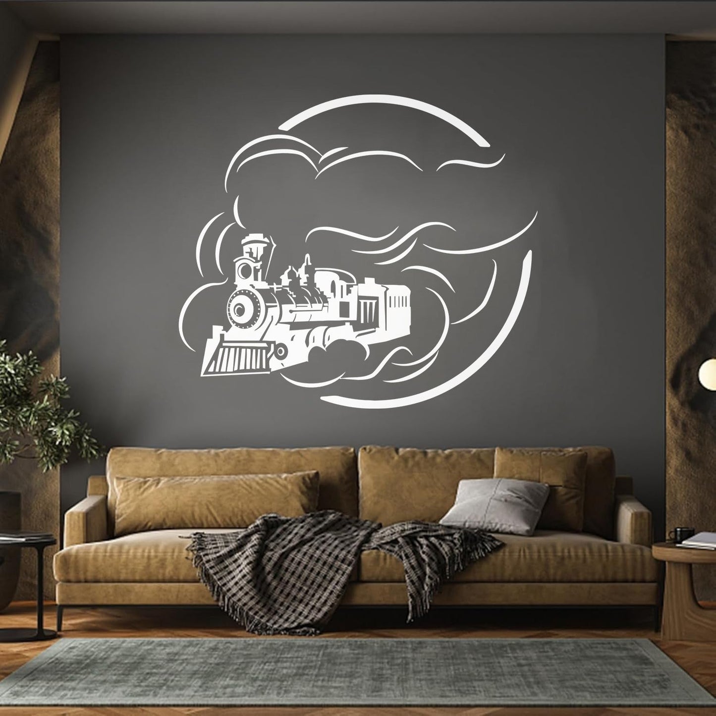 Lettering Decals Railway Steam Train Locomotive Rail Transport Removable Without Leaving Glue