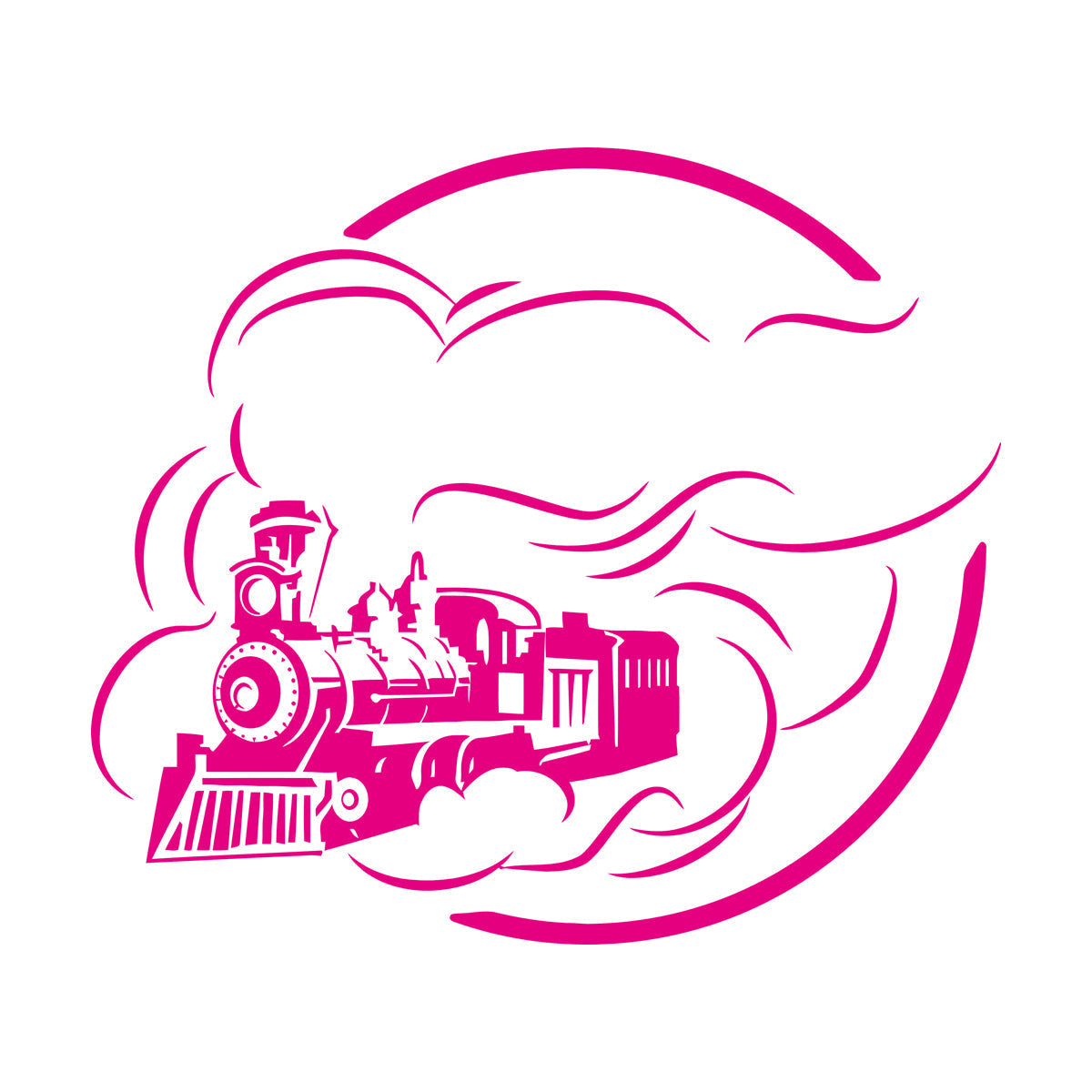 Lettering Decals Railway Steam Train Locomotive Rail Transport Removable Without Leaving Glue