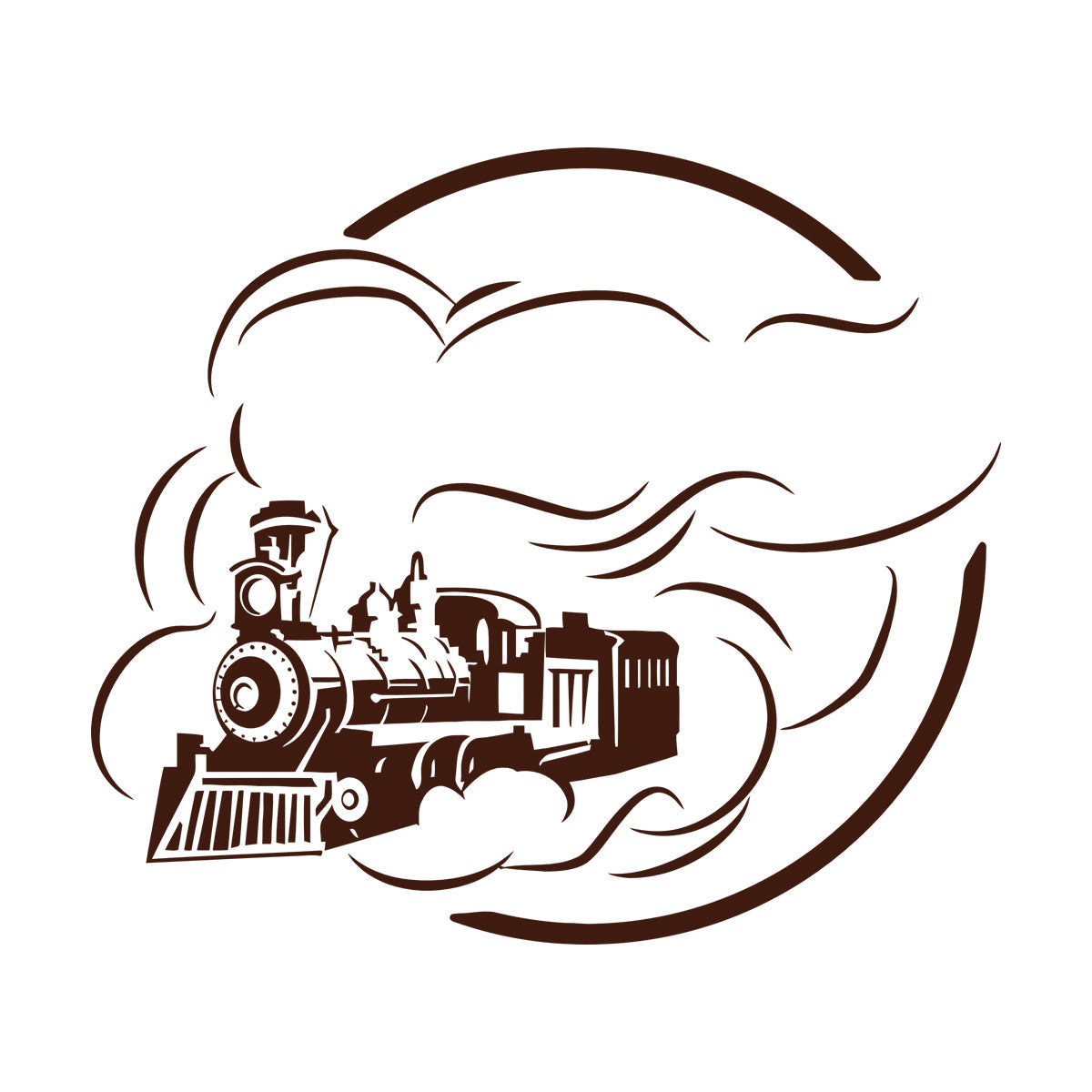 Lettering Decals Railway Steam Train Locomotive Rail Transport Removable Without Leaving Glue