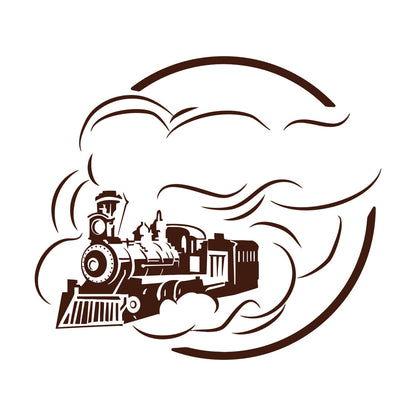 Lettering Decals Railway Steam Train Locomotive Rail Transport Removable Without Leaving Glue