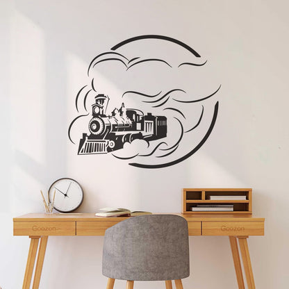 Lettering Decals Railway Steam Train Locomotive Rail Transport Removable Without Leaving Glue