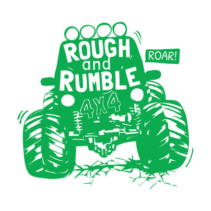 Engraving Decals Rough And Rumble Off-Road Vehicles Suv Auto Car Boys Multiple Size Options