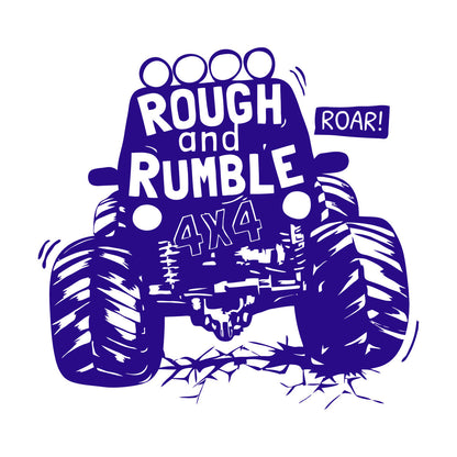 Engraving Decals Rough And Rumble Off-Road Vehicles Suv Auto Car Boys Multiple Size Options