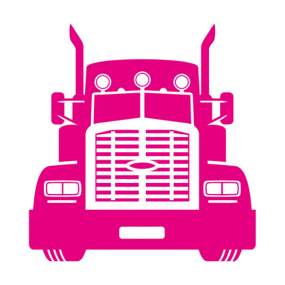 Wall Stickers Semi Trailer Truck Car Garage Home Art Decoration