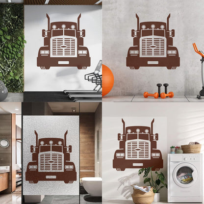 Wall Stickers Semi Trailer Truck Car Garage Home Art Decoration