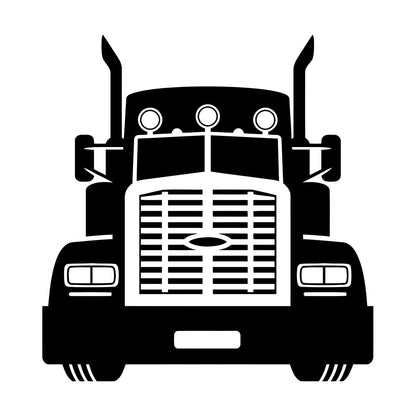 Wall Stickers Semi Trailer Truck Car Garage Home Art Decoration