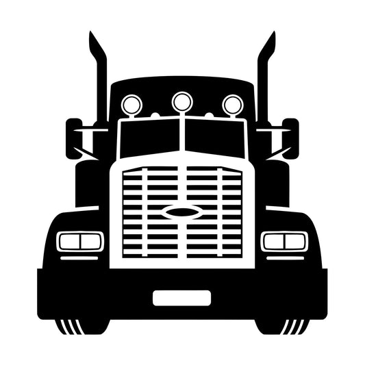 Wall Stickers Semi Trailer Truck Car Garage Home Art Decoration