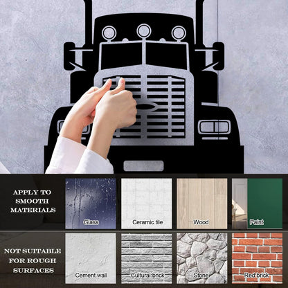 Wall Stickers Semi Trailer Truck Car Garage Home Art Decoration