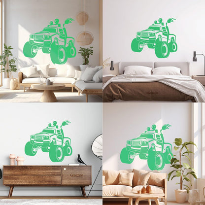 Wall Stickers Paster Paper Suv Truck Big Car Off-Road Vehicles Rover Garage Art Mural Painting