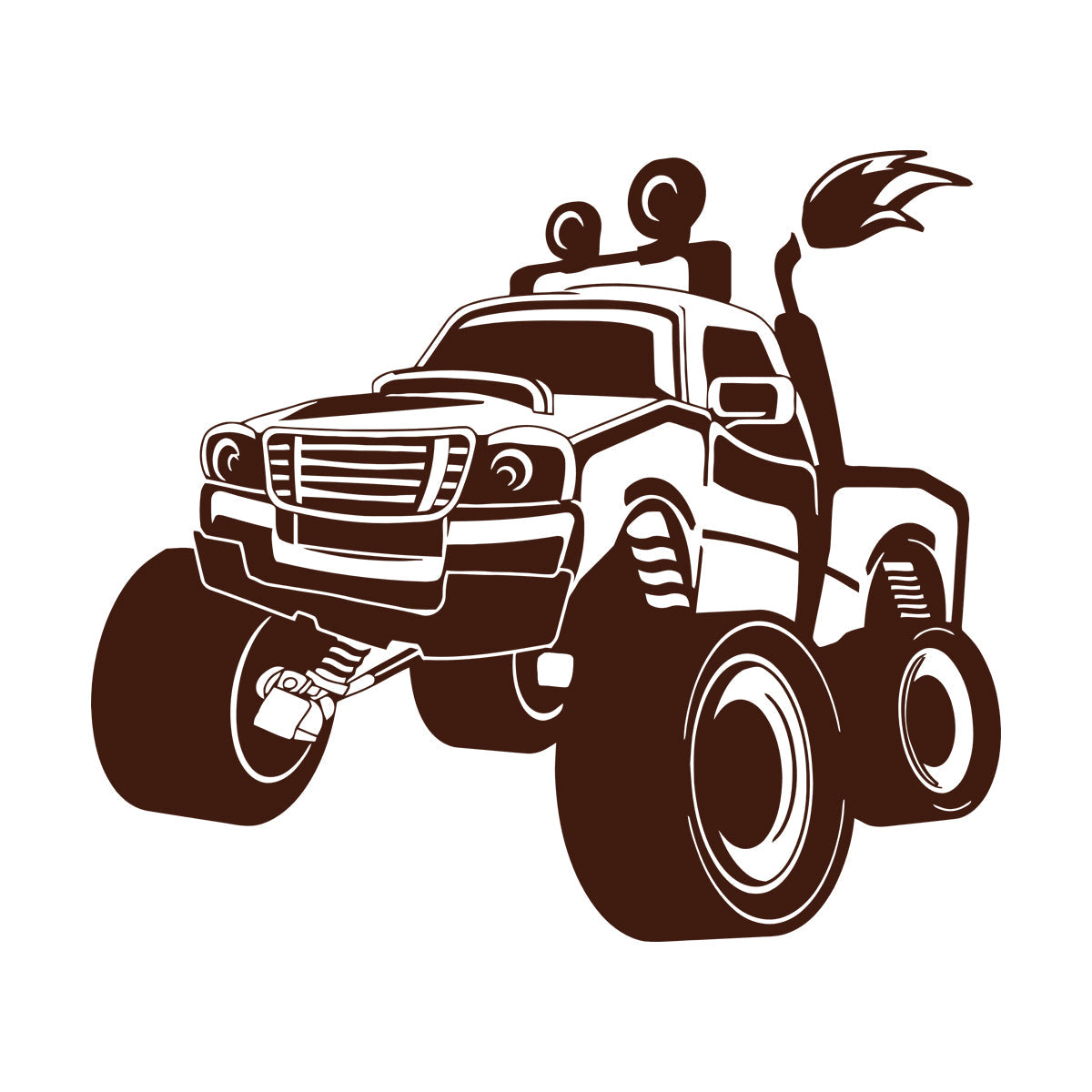 Wall Stickers Paster Paper Suv Truck Big Car Off-Road Vehicles Rover Garage Art Mural Painting