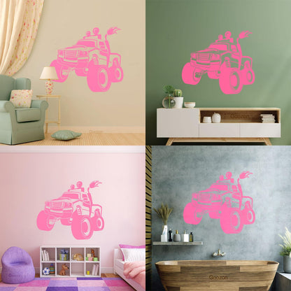 Wall Stickers Paster Paper Suv Truck Big Car Off-Road Vehicles Rover Garage Art Mural Painting