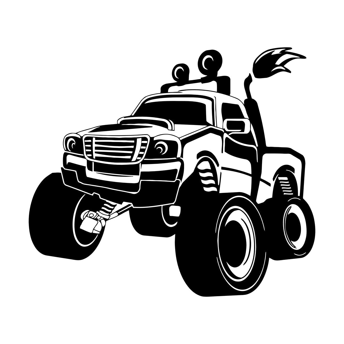 Wall Stickers Paster Paper Suv Truck Big Car Off-Road Vehicles Rover Garage Art Mural Painting