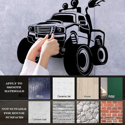 Wall Stickers Paster Paper Suv Truck Big Car Off-Road Vehicles Rover Garage Art Mural Painting