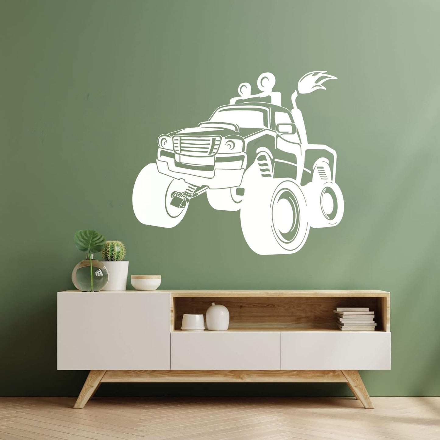 Wall Stickers Paster Paper Suv Truck Big Car Off-Road Vehicles Rover Garage Art Mural Painting