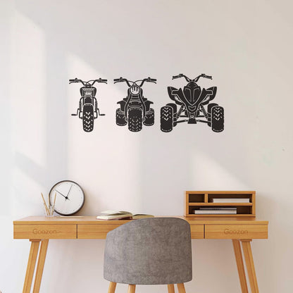 Three Wheel Quad Bike Atv Auto Boy Wall Vinyl Sticker Decor Multiple Size Options