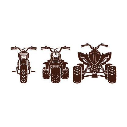 Three Wheel Quad Bike Atv Auto Boy Wall Vinyl Sticker Decor Multiple Size Options