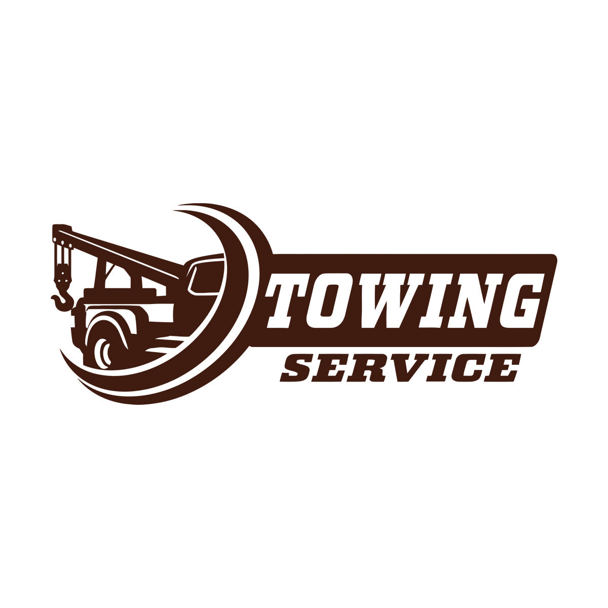 Towing Service Garage Truck Car Auto Wall Decals Pvc Car Body Decoration