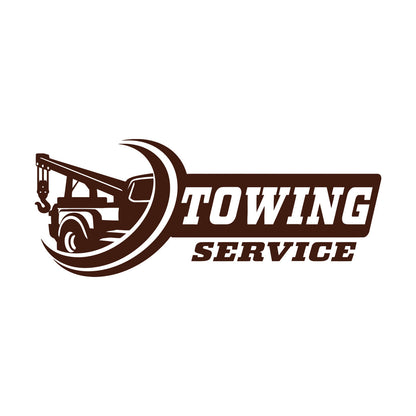 Towing Service Garage Truck Car Auto Wall Decals Pvc Car Body Decoration