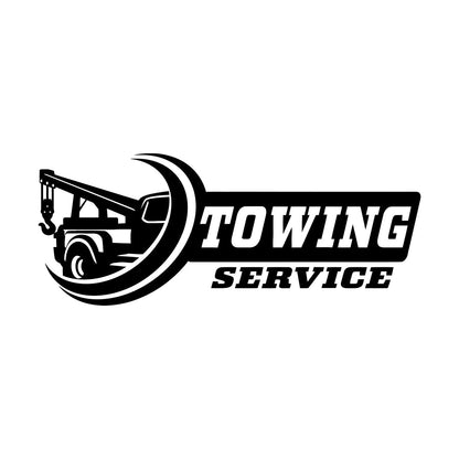 Towing Service Garage Truck Car Auto Wall Decals Pvc Car Body Decoration