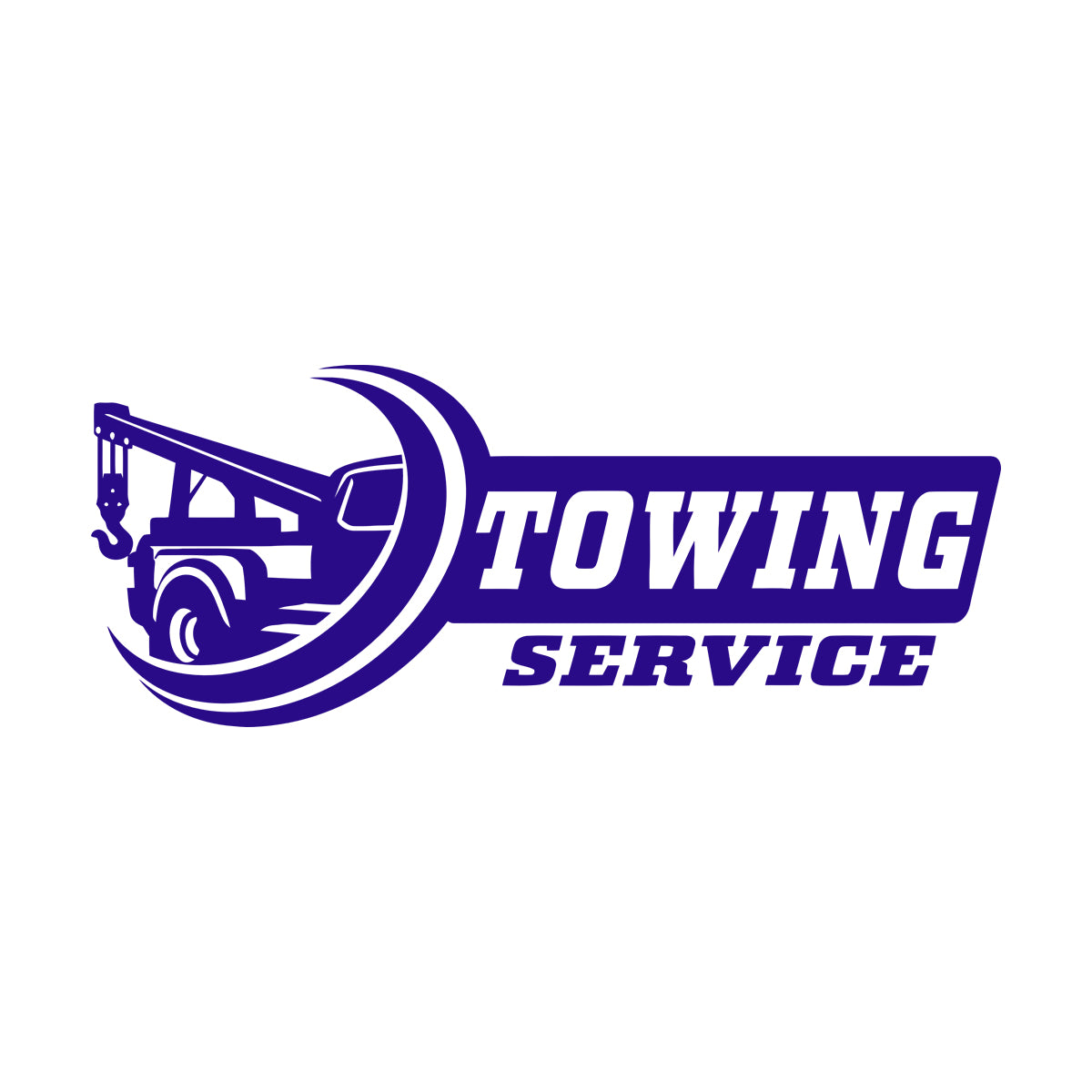 Towing Service Garage Truck Car Auto Wall Decals Pvc Car Body Decoration