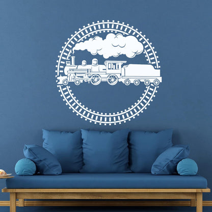 Lettering Stickers Train Locomotive Rail Transport Window Decals