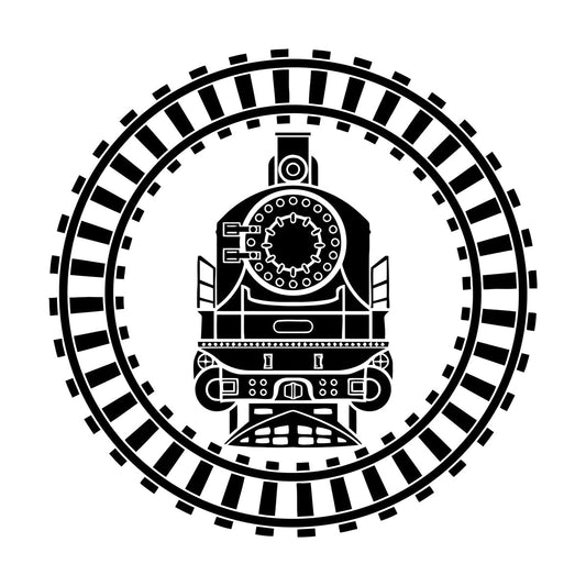 Wall Decals Paster Paper Train Locomotive Railway Transport Glass Stickers