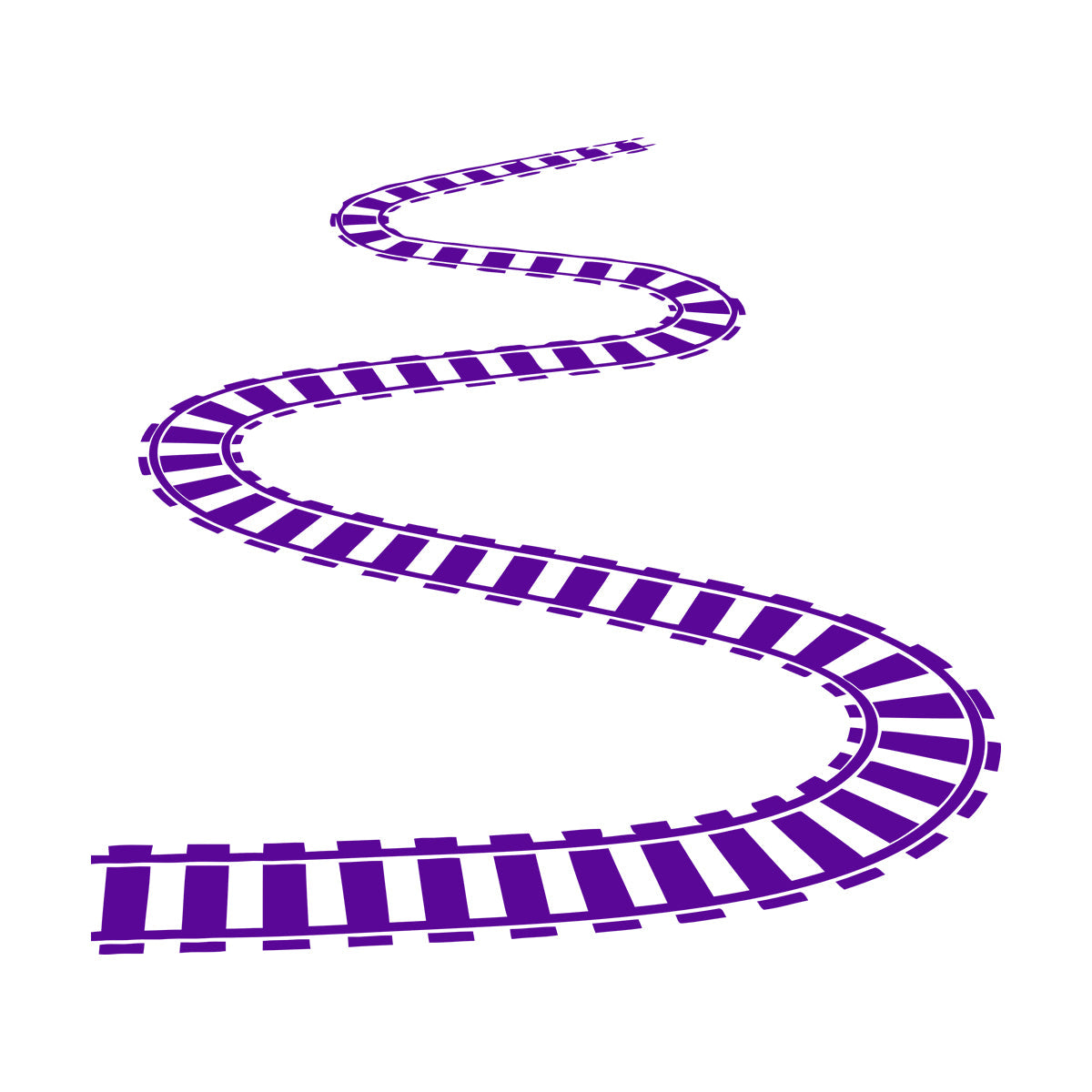 Train Rails Railway Wagon Engraving Decals Self Adhesive