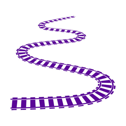 Train Rails Railway Wagon Engraving Decals Self Adhesive