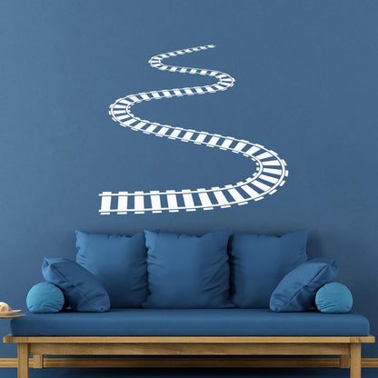 Train Rails Railway Wagon Engraving Decals Self Adhesive