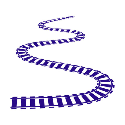 Train Rails Railway Wagon Engraving Decals Self Adhesive