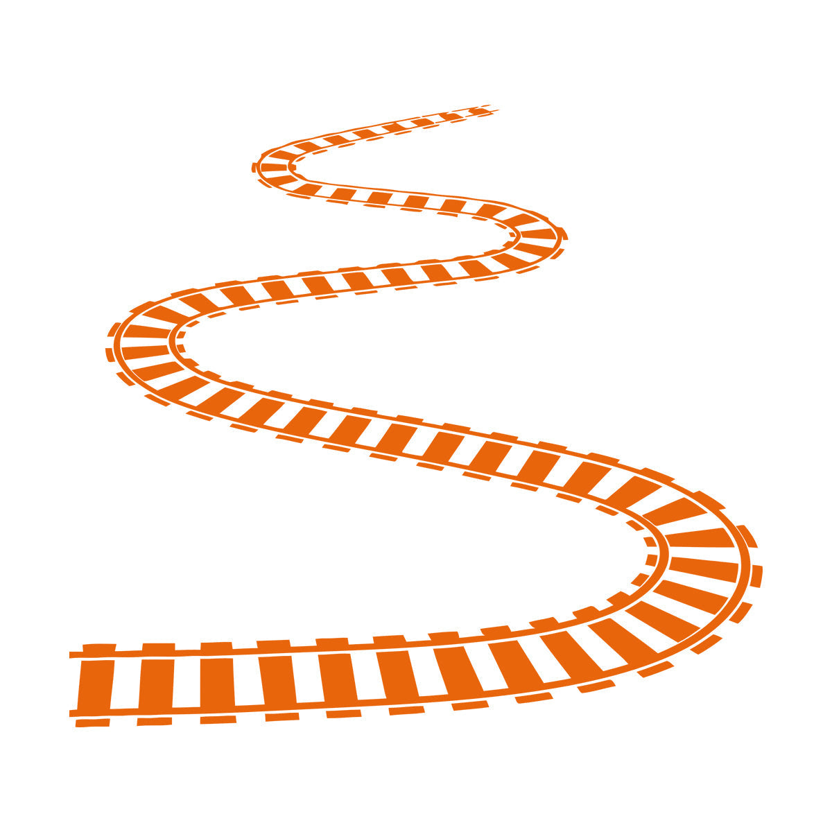 Train Rails Railway Wagon Engraving Decals Self Adhesive