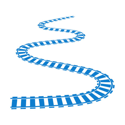 Train Rails Railway Wagon Engraving Decals Self Adhesive