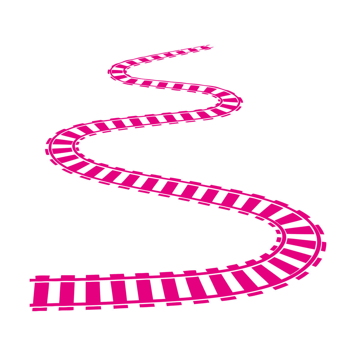 Train Rails Railway Wagon Engraving Decals Self Adhesive