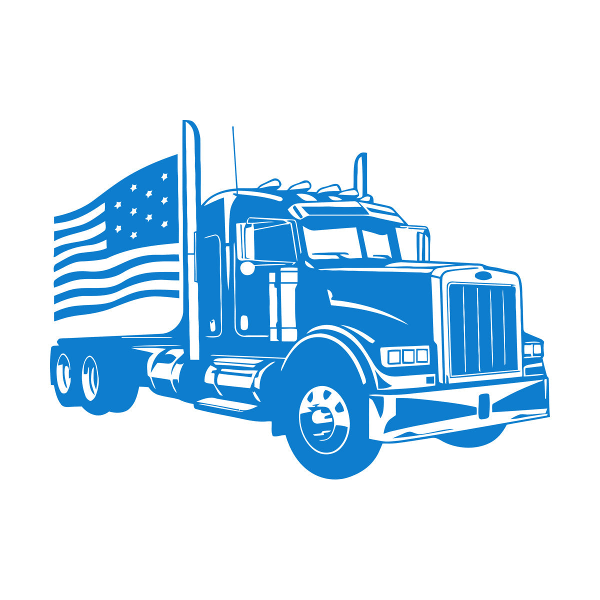Mural And Wall Vinyl Decal Usa Flag Classic American Truck Garage Do Not Damage The Wall Surface
