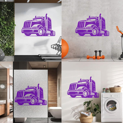 Wall Stickers Truck Garage Car Boys Vehicle Machine Art Mural Painting